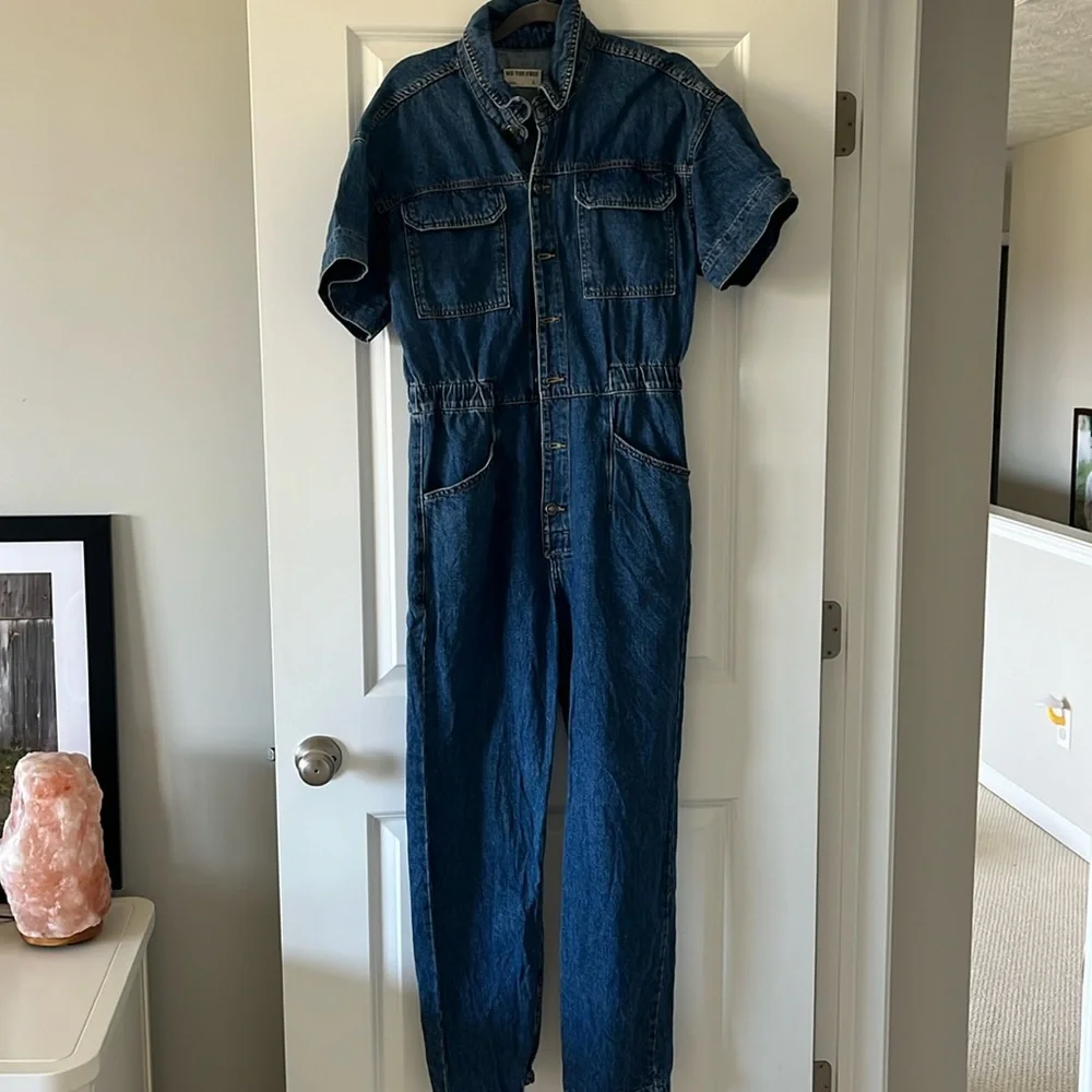 We The Free Jean one-piece jumpsuit Free People - Picture 1 of 7